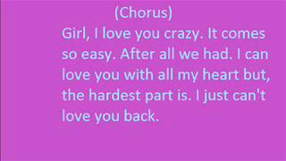Easton Corbin I Can&#39;t Love You Back With Lyrics.wmv