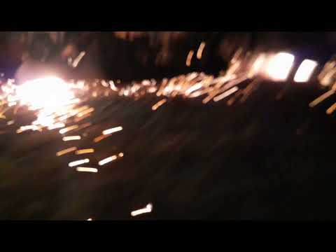 LORAM rail grinder in action at saint hubert and shave and a haircut!