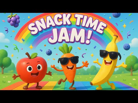 Snack Time Jam | Kids Song About Fruits, Veggies & Healthy Snacks!