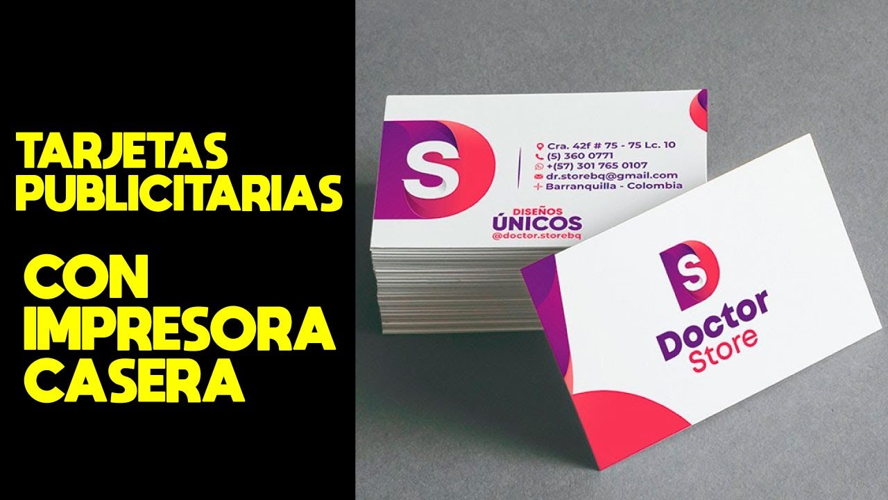🚀¿CÓMO FABRICAR MIS PROPIAS TARJETAS DE NEGOCIOS con IMPRESORA A4 | BUSSINES CARD