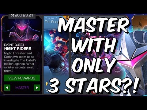 3 Star Master Mode Challenge - Darkhawk and Night Thrasher Event! - Marvel Contest Of Champions