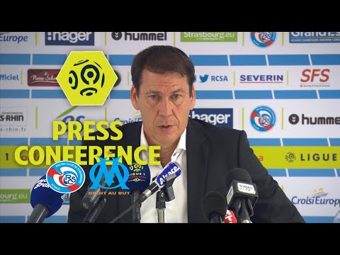 Press Conference RC Strasbourg Alsace - Olympique de Marseille (3-3) / Ligue 1 Conforama 2017-18