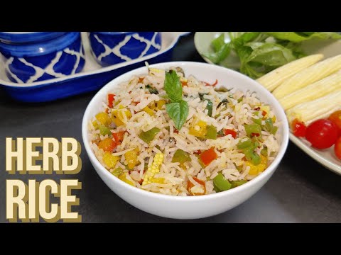 How to make Herb Rice | Easy Herb Rice Recipe | Italian rice recipe | Herb Rice Recipe| Herb Rice