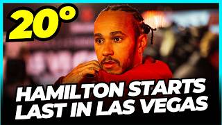 THE SHOCK IN LEWIS HAMILTON’S QUALIFYING: THE FERRARI DRIVER WILL START LAST IN LAS VEGAS