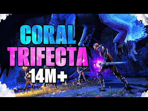 ESO CORAL AERIE TRIFECTA⚔️ | 14:00 Clear PS & PC – Tank POV (Holy Perfection | No Bonus)