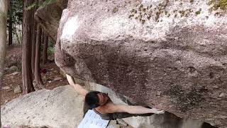 Video thumbnail of 夜陰, 四段 (8a). 瓢 (Fukube)