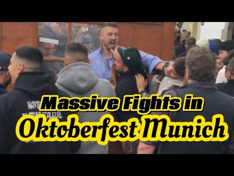 Massive Fights in Oktoberfest Munich, Germany | Biggest Beer Festival in the world | Fun and Food