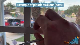 House Window Tinting - Removing Plastic Mullions from French Pane Windows - Orlando, FL
