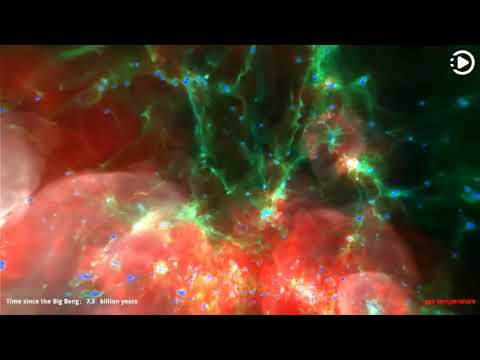 APOD: 2020-02-23 - Illustris Simulation of the Universe (Narrated by Brian)