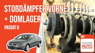 Youtube thumbnail of video "Wie Passat 6 Stoßdämpfer vorne wechseln ➿"