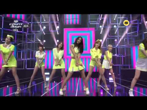 AOA "Short Hair" M Countdown Special (7/10/2014)