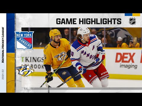 Rangers @ Predators 10/21/21 | NHL Highlights