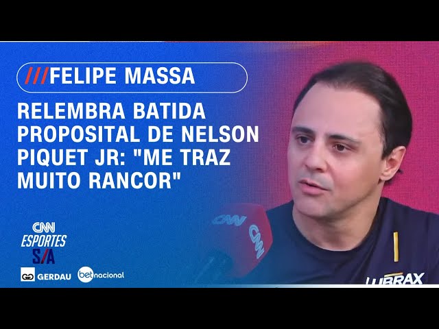 Massa relembra batida proposital de Nelson Piquet Jr: "Me traz muito rancor" | CNN ESPORTES S/A