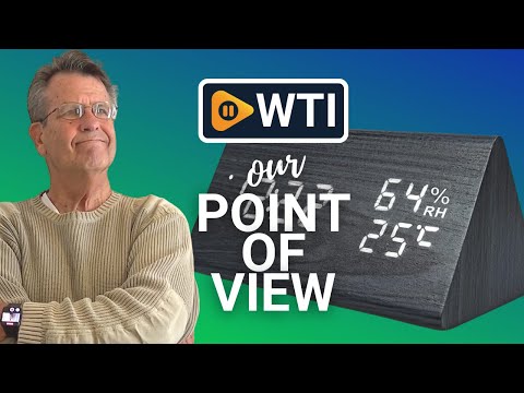 everwood Digital Alarm Clocks Wooden LED Time Display for Bedrooms Electronic Clocks with Humidity&Temperature Detect Black - WTI product video review