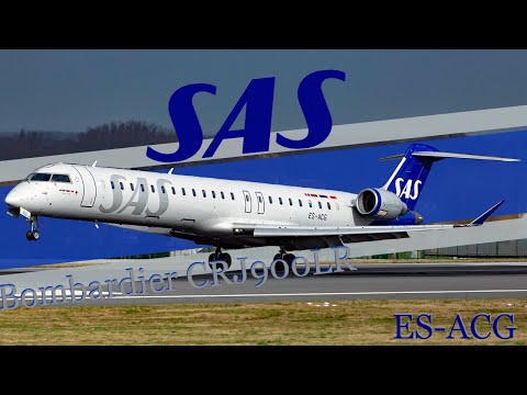 Scandinavian Airlines Bombardier CRJ-900LR (ES-ACG) History in less than 5 Minutes