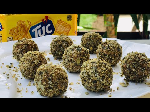 Slane kuglice sa krekerima | Tuc Cracker | Brzo slano predjelo