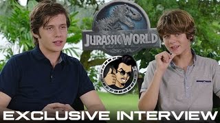 Nick Robinson & Ty Simpkins Interview - Jurassic World (HD) 2015 video