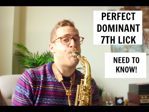 👍🎷 Amazing Dominant 7th Lick | How To Improvise | Todd Schefflin 🎷👍