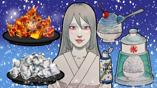 【paperdiy】【making】流行りの溶岩asmr雪女Ver.⛄️#making#drawing#handmade