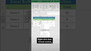 Button counter/spinner. Use this up down counter to do things like track votes or scores. The video on how to get the developer tab is here as well. - Excel Xpert tutorial video