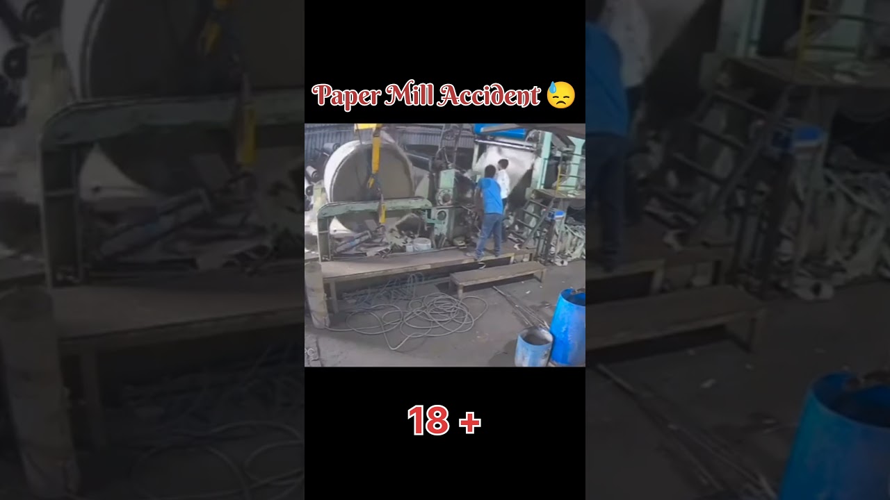 Rolling mill accident 😓 Paper Mill Accident 😭 #shorts #youtubeshorts #shortvideo