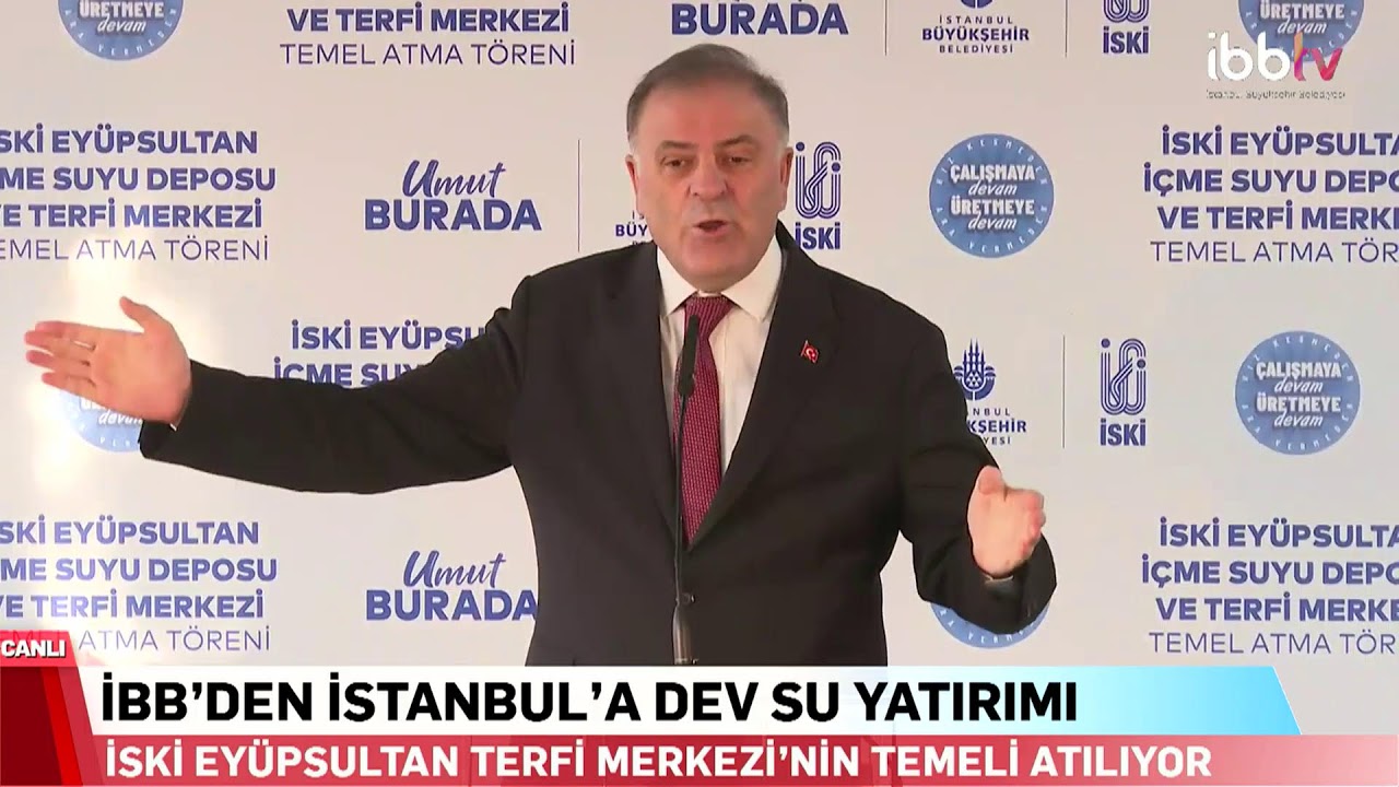 İSKİ EYÜPSULTAN İÇME SUYU VE TERFİ MERKEZİ’NİN TEMELİ ATILIYOR