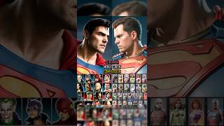 Superman Character Selection in Mk vs Dc Universe , Injustice 1 and Injustice 2 #mortalkombat