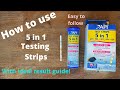 Api 5 In 1 Aquarium Test Strips Chart