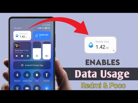 Data Usage Notification Bar In Redmi | Data Usage Show On Status Bar | data use show on screen