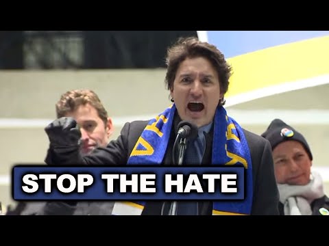 Justin Trudeau destroys Conservative hate bashing heckler during Ukraine Support Rally  |  Canada