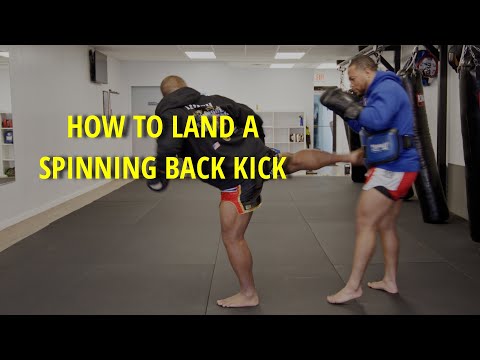 How To Land The Spinning Back Kick #muaythai #kickboxing #fightingtechniques #fighting