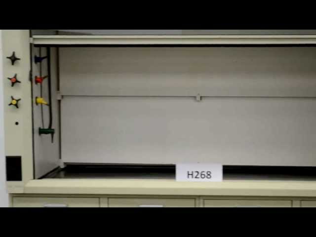 6′ Hamilton Safeaire Laboratory Fume Hood w/ Epoxy Counter Tops Base Cabinets