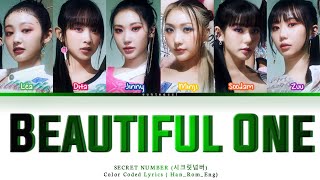 Download lagu SECRET NUMBER (시크릿넘버) – Beautiful One  Lyrics [Color Coded Lyrics (Han/Rom/Eng)] mp3