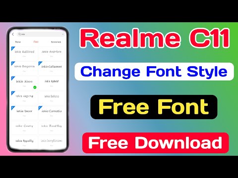 How To Change Font Style On Realme C11 || How To Download Free Font On Realme C11