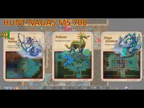 TIBIA - HUNT NAGAS SOLO - MS 700 - 5,4KK RAW XP