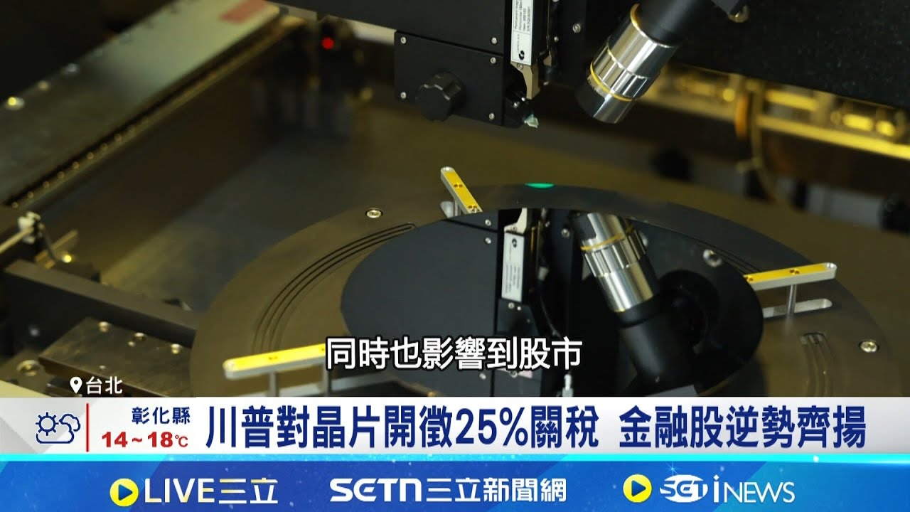 川普對晶片開徵25％關稅 金控股逆勢齊揚 玻纖布供給急了! 多檔噴出 恐吃緊至2027年│記者 黃珊 陳識雄│台灣要聞20260115│三立iNEWS