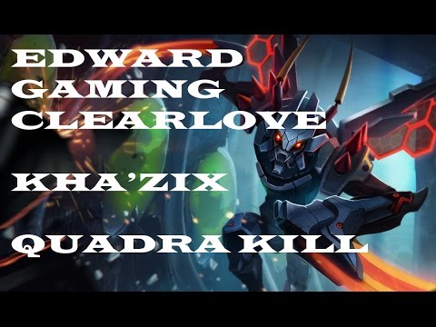 EDG Clearlove Kha'zix Quadra Kill - LoL S4 Worlds 2014 - DP vs EDG