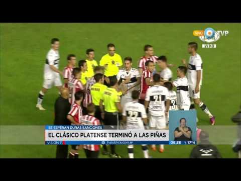 Visión 7 - Fútbol: batalla campal en el clásico platense