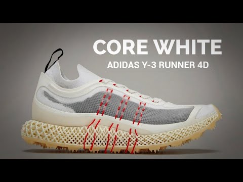 CORE WHITE 2022 • ADIDAS Y-3 RUNNER 4D • DETAILED LOOK •