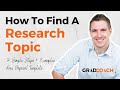 How To Choose A Research Topic For A Dissertation Or Thesis (7 Step Method + Examples)