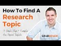 How To Choose A Research Topic For A Dissertation Or Thesis 7 Step Method Examples