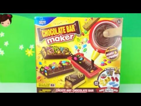 Haciendo chocolates Con la máquina Chocolate Bar Maker | Los Juguetes De Titi