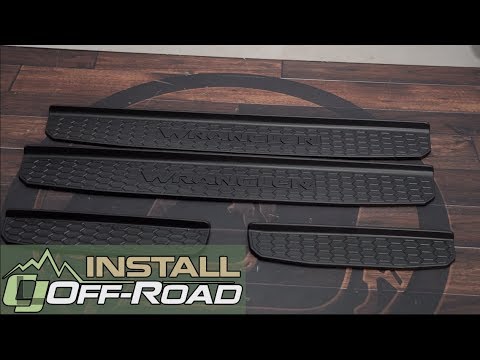 2018-2020 Jeep Wrangler JL: Black Door Sill Guards Installation