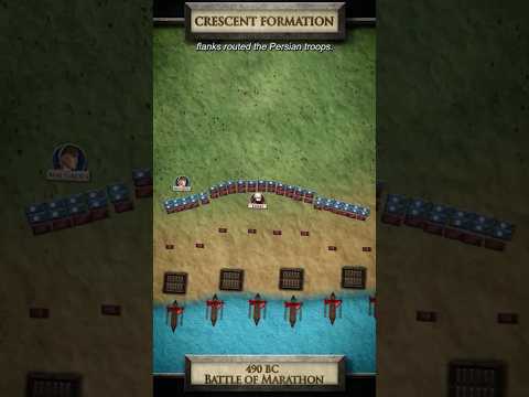 Ancient tactics built crescent formation to win battles #history #wartactics #shortsfeed #shorts