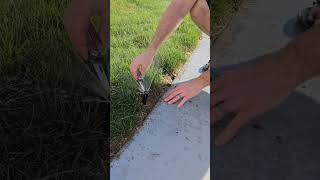sprinkler tune up, remove old gunk so your lawn is watered evenly #diy #sprinkler #rainbird