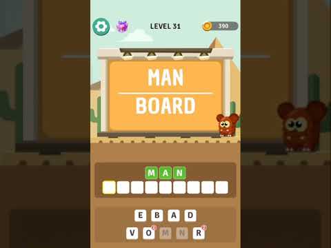 BrainBoom level 31 - 35 walkthrough Word Brain Games - YouTube