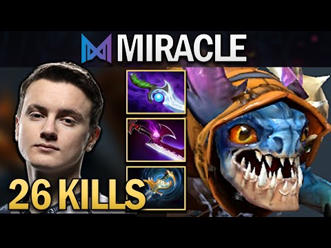 NIGMA.MIRACLE SLARK WITH 26 KILLS - DOTA 2 7.24 GAMEPLAY