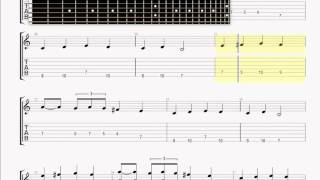 Amorphis   Exile Of The Sons Of Uisliu GUITAR 1 TABLATURE