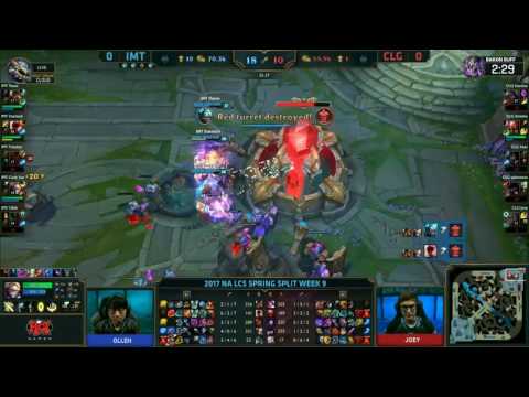 Highlights  NA LCS Spring 2017 IMT vs CLG  Week 9 Day 2