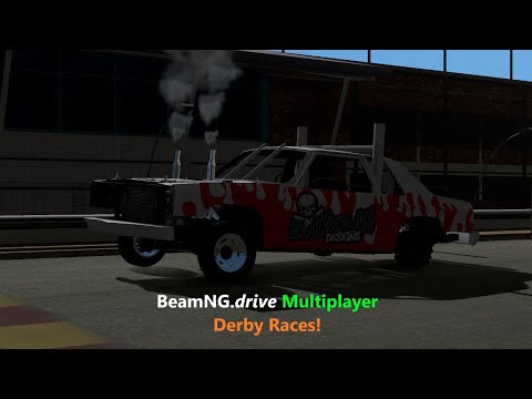 BeamNG.drive DERBY RACES Multiplayer Mod! Insane Crashes